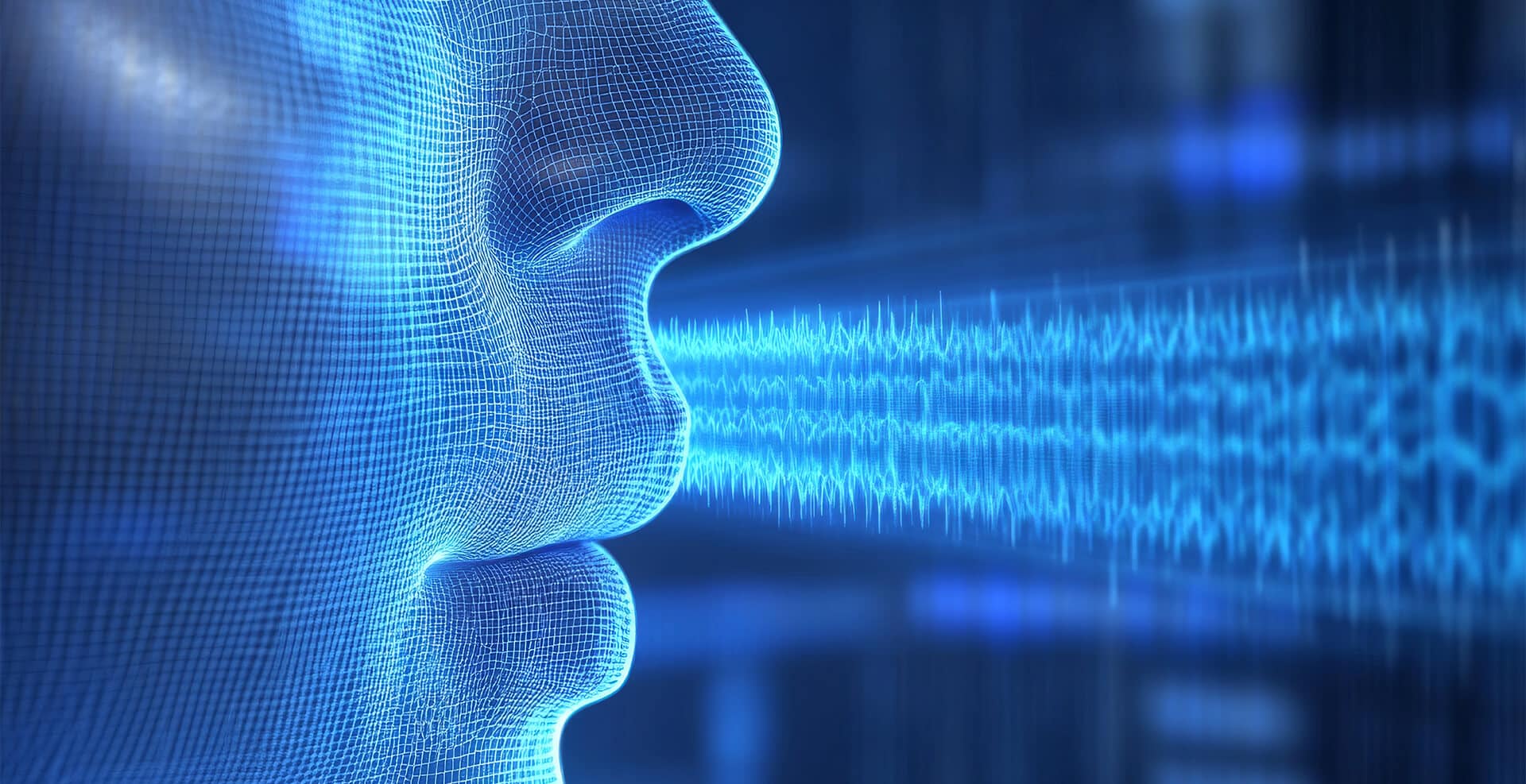 brain function ai driven cognition virtual feedback blue digital human profile with waves emana 1